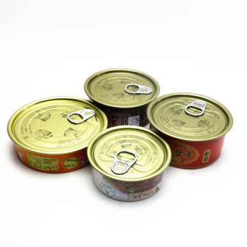 Hot Sale 100Ml Mini Tuna Packaging food packaging empty tuna tin cans TC-069RL